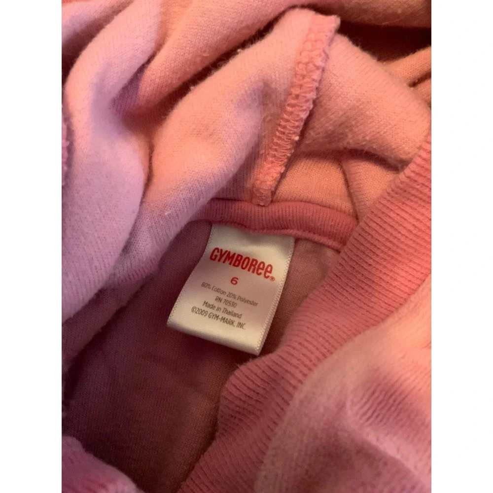 Gymboree Girls Size 6 Winter Ballerina Pink Velour Hoodie & Snowflake Leggings